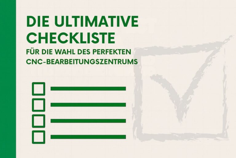 Die ultimative Checkliste für die wahl des perfekten cnc-bearbeitungszentrums